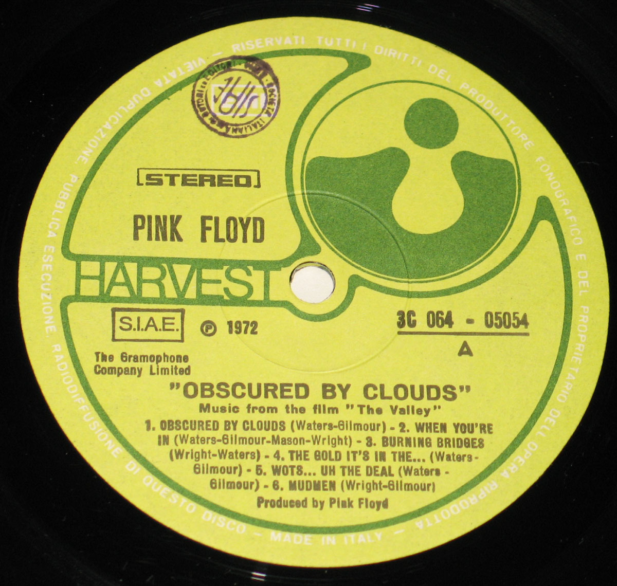 High Resolution Photo #3 PINK FLOYD Obscured Clouds Italy 